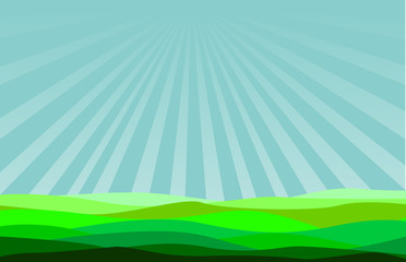 Obraz premium illustration blue sky