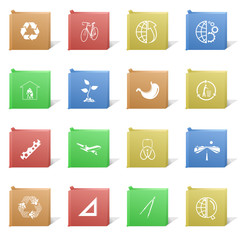 Vector set of cardboard boxes