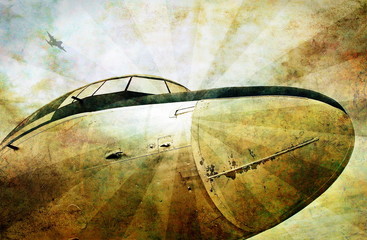 Grunge aviation background