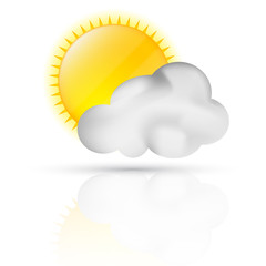 Symbole vectoriel m&eacute;t&eacute;o &eacute;claircie 01