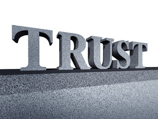 Trust honor core values business symbol isolated