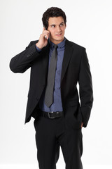 Junger Mann mit Handy