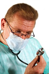 nachdenklicher Doktor