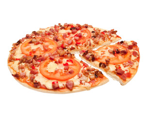 pizza  isolated on white background