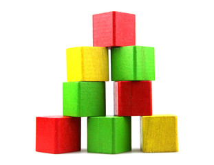 Wooden building blocks