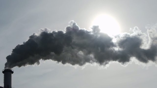 Chimney Steam that hides Sun