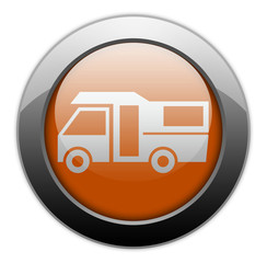 Orange Metallic Orb Button "Motorhome"