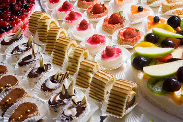 miniature decorative desserts