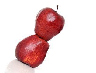 Two red apples