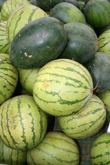 Watermelons in Vientiane, Laos.