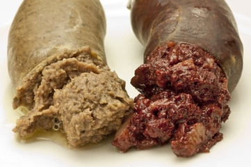 Blutwurst und Leberwurst
