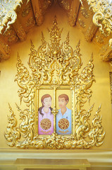 Obraz premium man and woman drawing