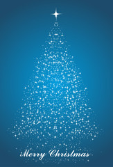 Abstract christmas tree