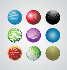 Set of vector design elements