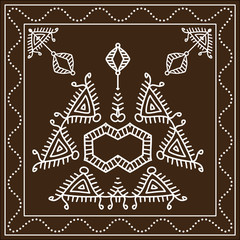 Folk, Tribal Designs, Motif, Wall Painting