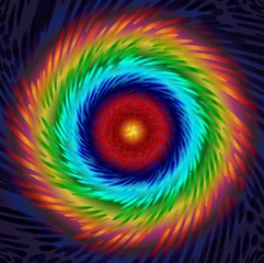 Foto op Plexiglas Psychedelisch Kleurrijke cirkels