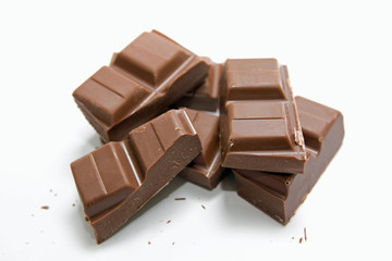 Delecious pieces of chocolate