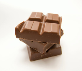 Delecious pieces of chocolate