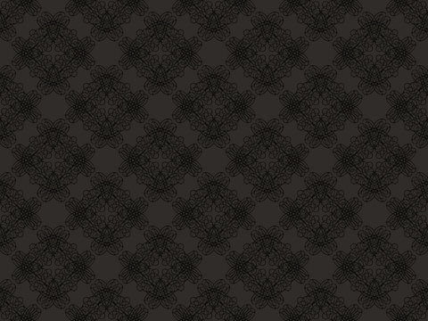 Black and grey seamless wallpaper pattern