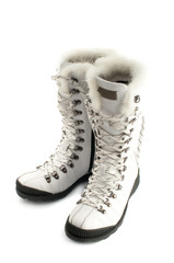 White woman boots