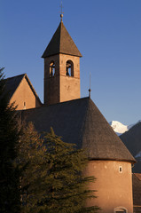 Fototapeta premium Cavalese,Trentino,Italy Cappuccini church
