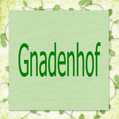 schild, plakat: gnadenhof