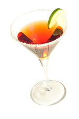 Cocktail mit Zuckerrand in einem Martiniglas