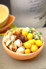 Assortment of asian nuts