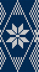 Seamless Snowflake Knit Pattern