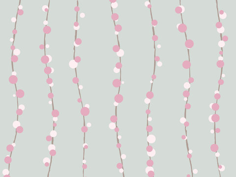 桜モダン模様