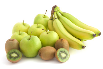 Fresh green fruits