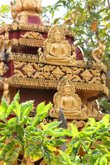 Fototapeta premium Buddhist temple in Vientiane, Laos.