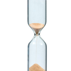 Sandglass tubes isolated on white