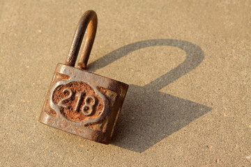 rusty lock