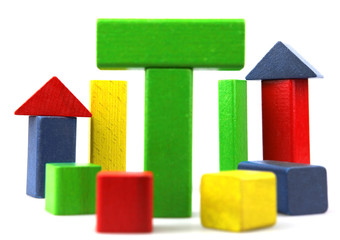 Wooden building blocks