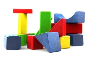 Wooden building blocks