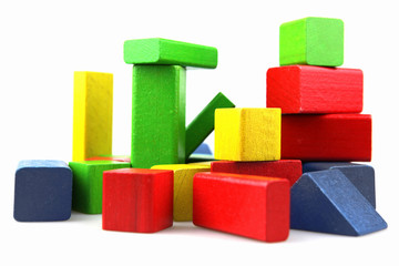 Wooden building blocks