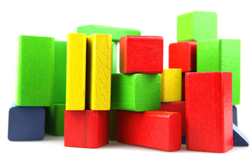 Wooden building blocks