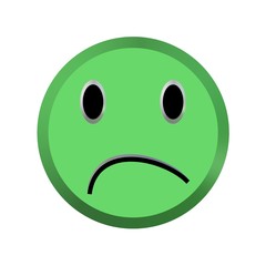 Emoticon  mit schlechter Laune