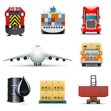 Transportation and shipping icons | Bella series