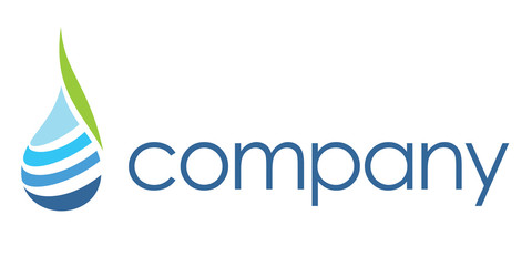 Spa logo - Water drop from leaf