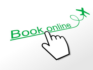 BOOK ONLINE Hyperlink (order now e-bookings web flights button)