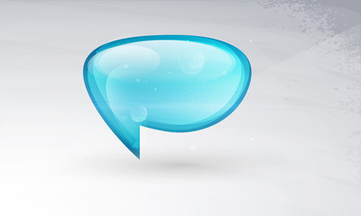 icon Vector glass, a symbol of posts, comments. EPS10