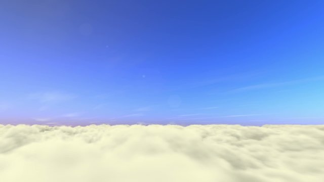 24sec. above the clouds - sun, moon, stars time lapse loop (25i)