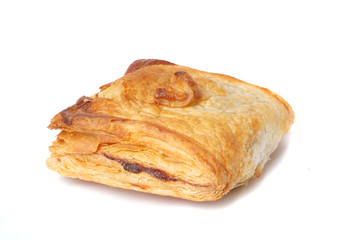 puff pie on a white background