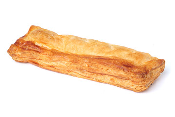 puff pie on a white background