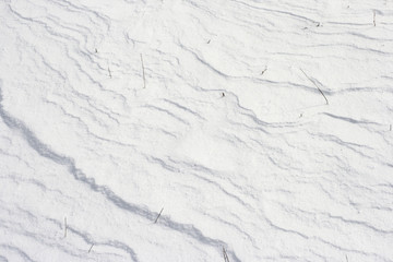 texture of the snow