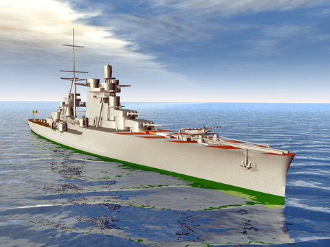 Modernes Kriegsschiff