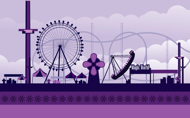 vector amusement park