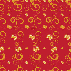 Seamless butterfly background